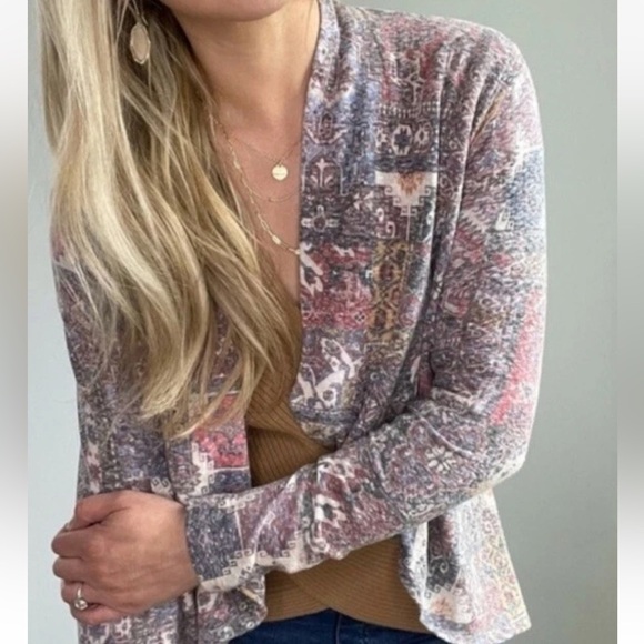 Anthropologie Zaha Open-Front Cardigan Sweater Size Large NEW - Picture 1 of 10